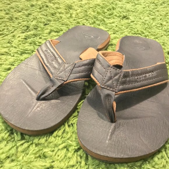 quiksilver leather flip flops